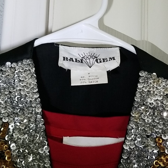 Bali Gem vest vintage/retro 80,s - Picture 4 of 10